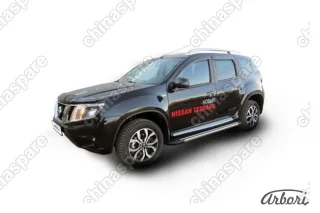 AFZDAALNTER1403 Комплект алюминиевых порогов Arbori Luxe Black 1800 для NISSAN Terrano 2014-нв