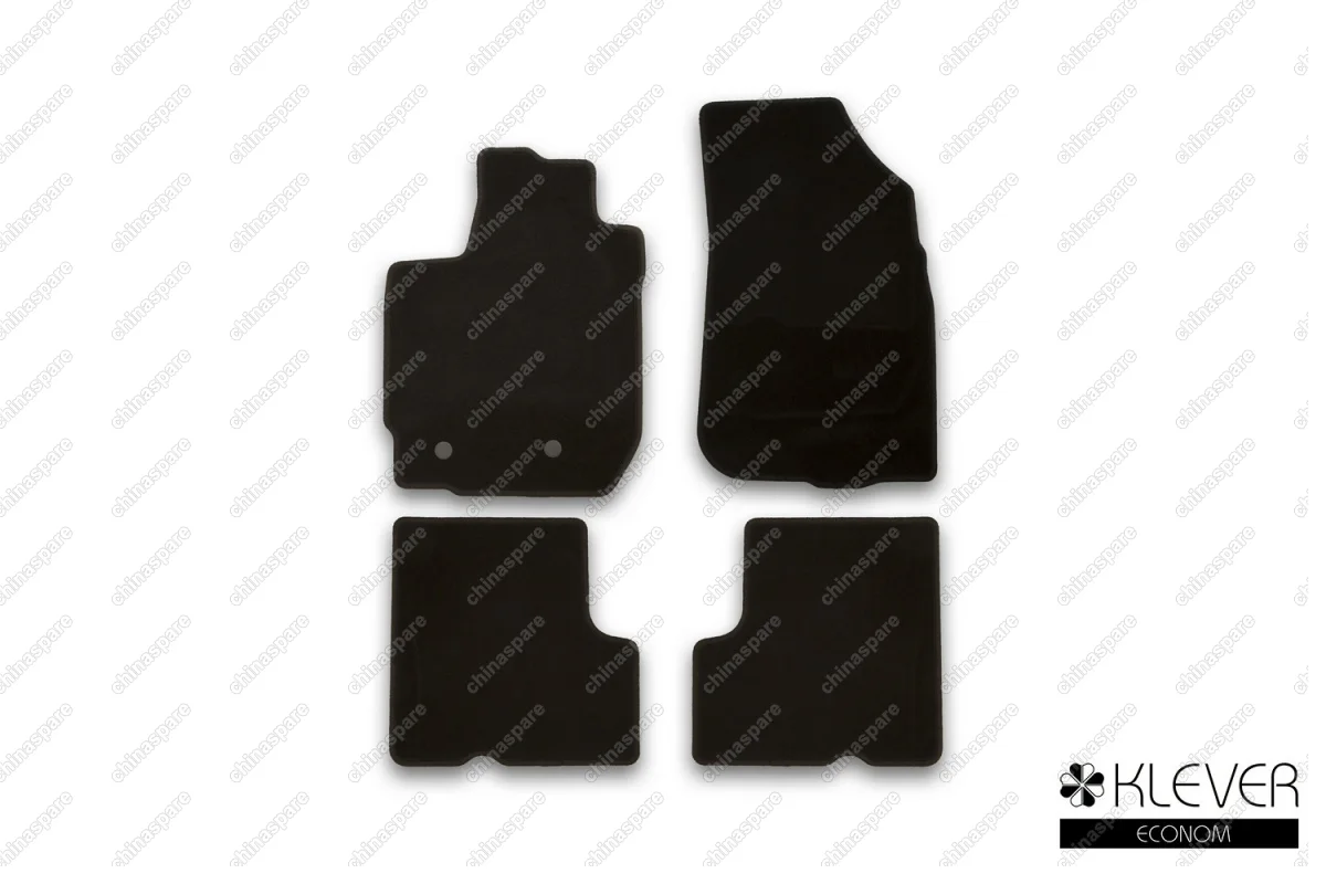 KLEVER01365701200k Коврики в салон Klever Econom NISSAN Terrano, 2014->, кросс., с ручкой для дистанционного открытия лючка бензобака, 4 шт (текстиль)