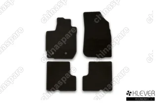KLEVER01365701200k Коврики в салон Klever Econom NISSAN Terrano, 2014->, кросс., с ручкой для дистанционного открытия лючка бензобака, 4 шт (текстиль)
