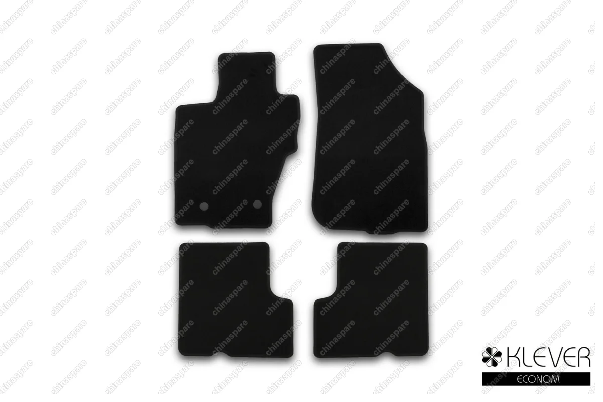 KVR01365501200k Коврики в салон Klever Econom NISSAN Terrano 2014->, кросс., без ручки для дистанционного открытия лючка бензобака, 4 шт. (текстиль)