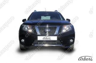 AFZDANTER1401 Защита переднего d57 бампера "волна" Arbori нерж. сталь для NISSAN Terrano 2014-нв