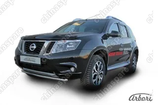 AFZDANTER1405 Защита переднего бампера d42 Arbori нерж. сталь для NISSAN Terrano 2014-нв