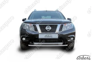 AFZDANTER1405 Защита переднего бампера d42 Arbori нерж. сталь для NISSAN Terrano 2014-нв