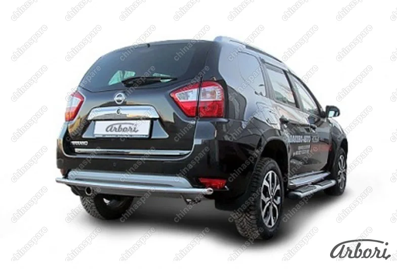 AFZDANTER1410 Защита заднего бампера d42 Arbori нерж. сталь для NISSAN Terrano 2014-нв