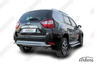 AFZDANTER1410 Защита заднего бампера d42 Arbori нерж. сталь для NISSAN Terrano 2014-нв