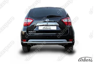 AFZDANTER1410 Защита заднего бампера d42 Arbori нерж. сталь для NISSAN Terrano 2014-нв