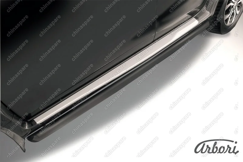 AFZDANTER1406B Защита порогов d57 труба Arbori черн. для NISSAN Terrano 2014-нв