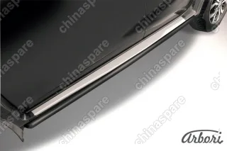 AFZDANTER1407B Защита порогов d42 труба Arbori черн. для NISSAN Terrano 2014-нв