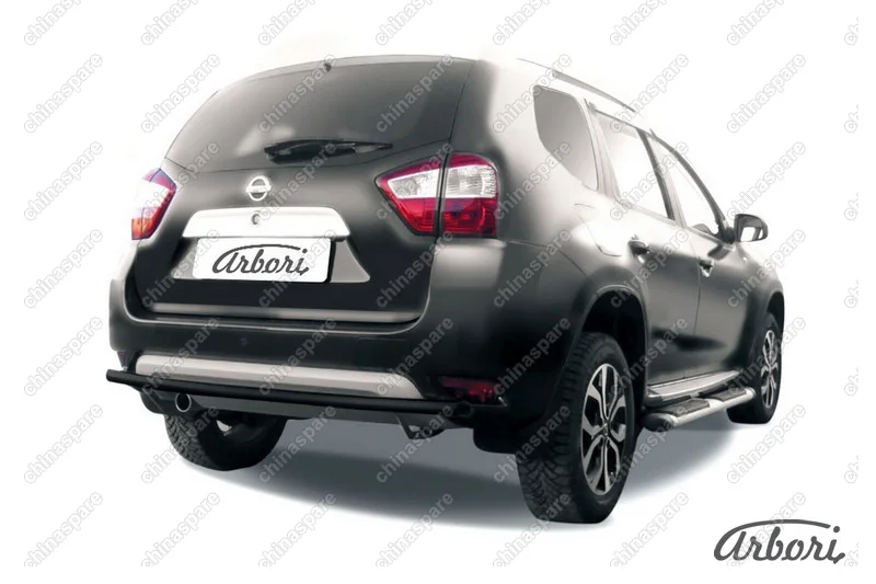 AFZDANTER1410B Защита заднего бампера d42 Arbori черн. для NISSAN Terrano 2014-нв