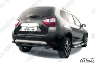 AFZDANTER1410B Защита заднего бампера d42 Arbori черн. для NISSAN Terrano 2014-нв