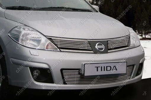 NTID912953 Декоративные элементы решетки радиатора радиатора d10 (2 эл-та по 6 трубочек) "Nissan Tiida" 2004-