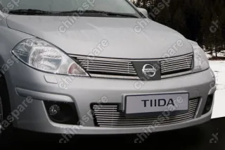 NTID912953 Декоративные элементы решетки радиатора радиатора d10 (2 эл-та по 6 трубочек) "Nissan Tiida" 2004-