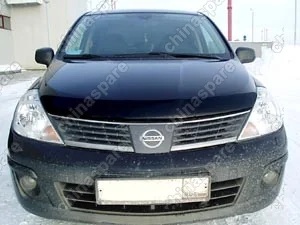 NLDSNITII0612 Дефлектор капота темный NISSAN TIIDA 2006-2011