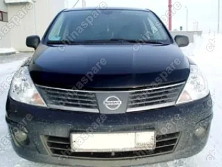 NLDSNITII0612 Дефлектор капота темный NISSAN TIIDA 2006-2011