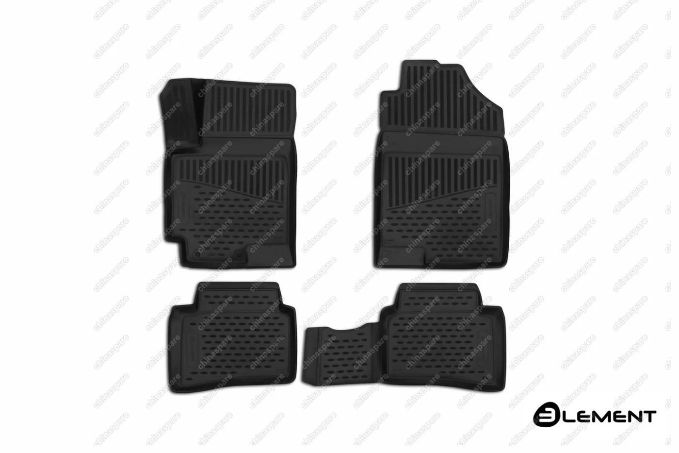 Коврики 3D в салон (Комплект/Полиуретан) Hyundai Solaris II (Comfort) 2017->