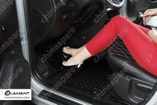 Коврики 3D в салон (Комплект/Полиуретан) Hyundai Solaris II (Comfort) 2017->