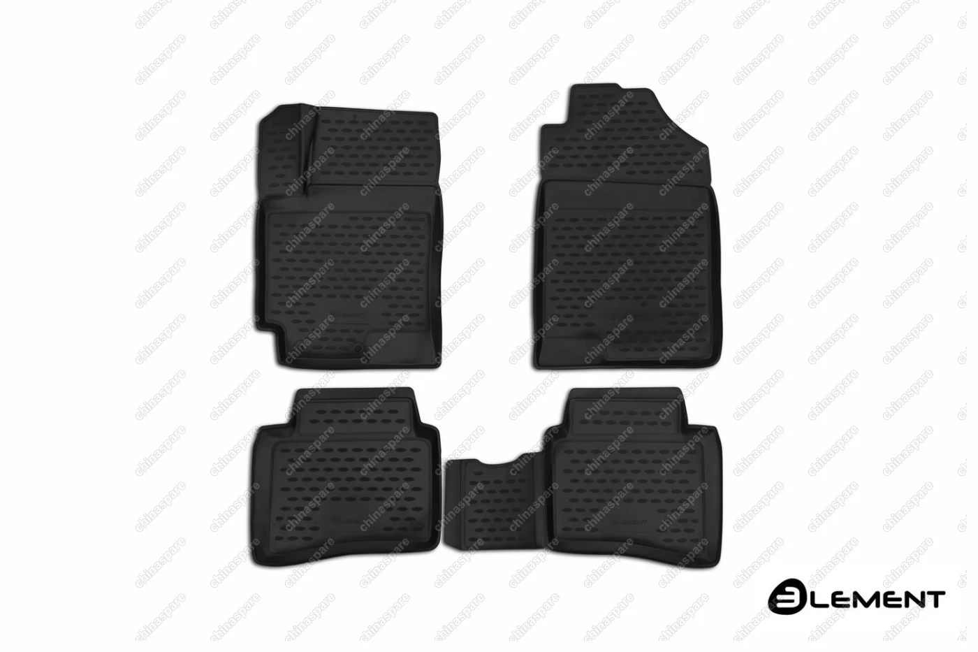 Коврики 3D в салон (Комплект/Полиуретан) Kia Rio / X-Line, 06/2017->