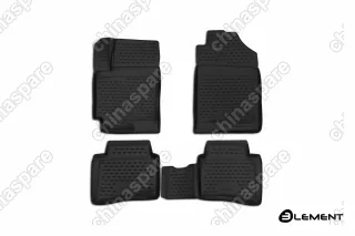 Коврики 3D в салон (Комплект/Полиуретан) Kia Rio / X-Line, 06/2017->