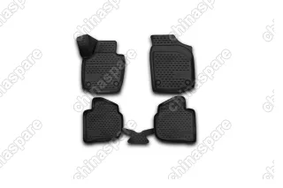 Коврики 3D в салон (Комплект/Полиуретан) Skoda Rapid, 2013->
