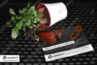 Коврик в багажник (Полиуретан) Hyundai Solaris, 2017->