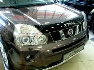 NLDSNIXTR0712L Дефлектор капота темный NISSAN X-TRAIL 2007-2014 (Logo)