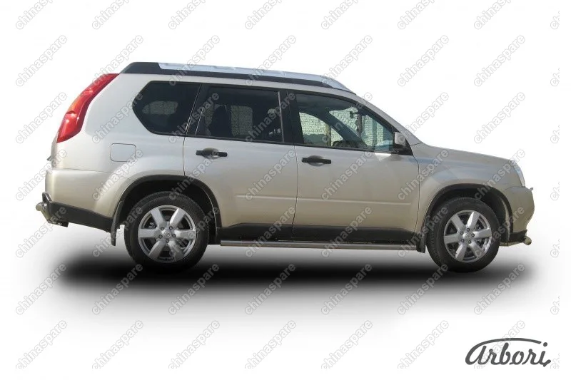 AFZDANXT08 Защита порогов d57 труба Arbori нерж. сталь для Nissan X-TRAIL 2007-2011