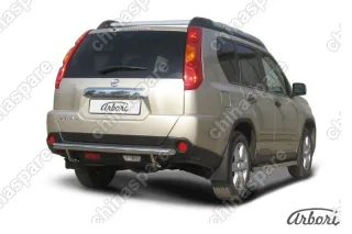 AFZDANXT11 Защита заднего бампера d57 Arbori нерж. сталь для Nissan X-TRAIL 2007-2011