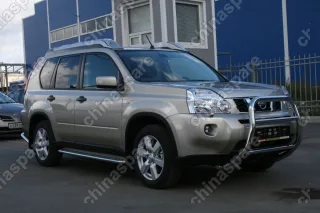 NXTR550499 Решетка передняя мини d 60 высокая "Nissan X-Trail" 2007-12/2010
