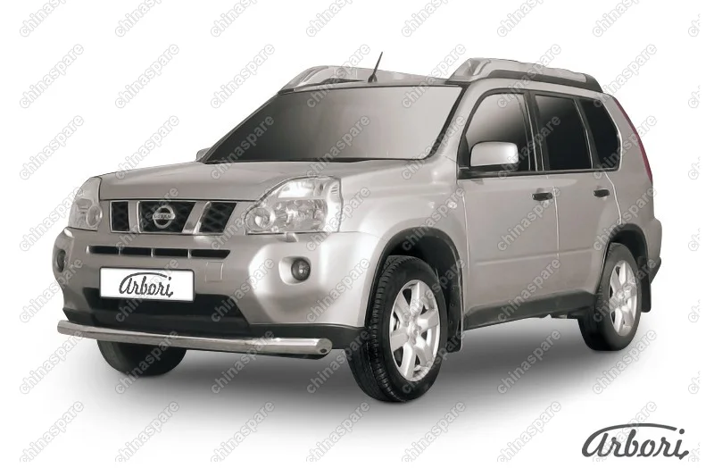 AFZDANXT1102 Защита переднего бампера d76 Arbori нерж. сталь для Nissan X-TRAIL 2011-2015
