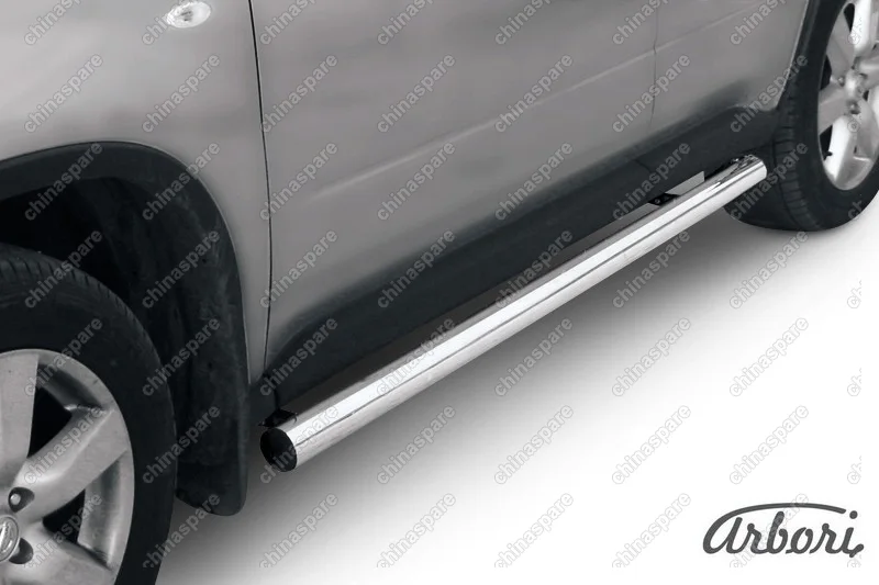 AFZDANXT1106 Защита порогов d76 труба Arbori нерж. сталь для Nissan X-TRAIL 2011-2015