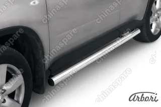 AFZDANXT1106 Защита порогов d76 труба Arbori нерж. сталь для Nissan X-TRAIL 2011-2015