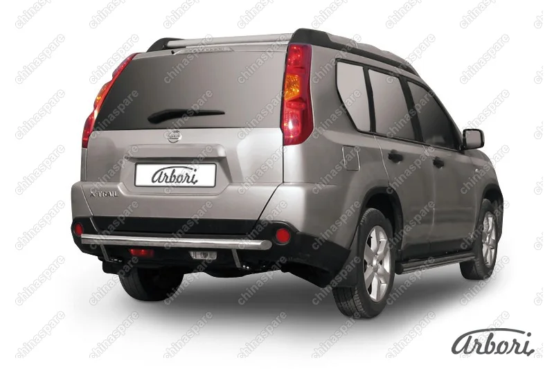AFZDANXT1109 Защита заднего бампера d57 Arbori нерж. сталь для Nissan X-TRAIL 2011-2015
