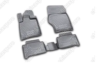 NLC0416211k Коврики в салон AUDI Q7 2006-2015, 4 шт. (полиуретан, серые)