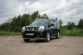NXTR481290 Защита переднего бампера d 60 одинарная "Nissan X-Trail" 2011- (лок.сборка С-Пб), NXTR.48.1290