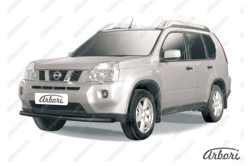 AFZDANXT1104B Защита переднего бампера d57 Arbori черн. для Nissan X-TRAIL 2011-2015