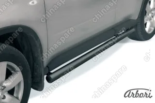 AFZDANXT1106B Защита порогов d76 труба Arbori черн. для Nissan X-TRAIL 2011-2015