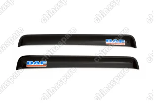 Дефлектор окон, 2 шт., DAF XF 105 1997-, накладной, "прямой", скотч 3М, дымчатый