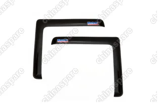 Дефлектор окон, 2 шт., DAF XF 105 1997-, накладной, "большой угол", скотч 3М, дымчатый