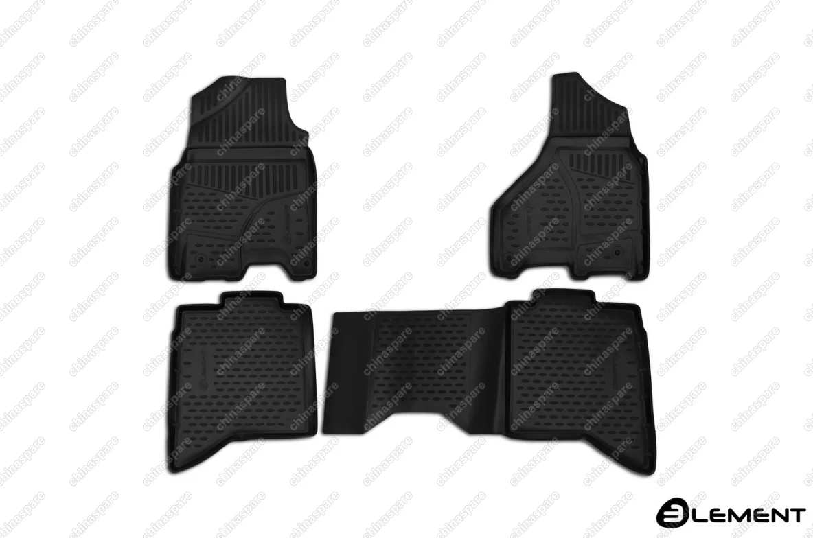 ELEMENT3D1308210 Коврики 3D в салон DODGE Ram, 2017-2018, Crewcab, (USA), 4 шт. (полиуретан)
