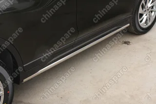 NXTR805271 Пороги труба 75x42 овальные, Nissan X-Trail 2015-