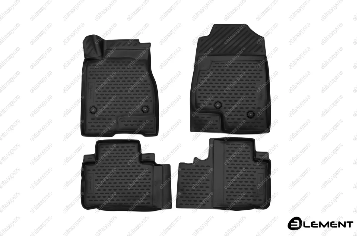 Коврики 3D в салон HAVAL H6, 09/2014->, FWD, 4 шт. (полиуретан)