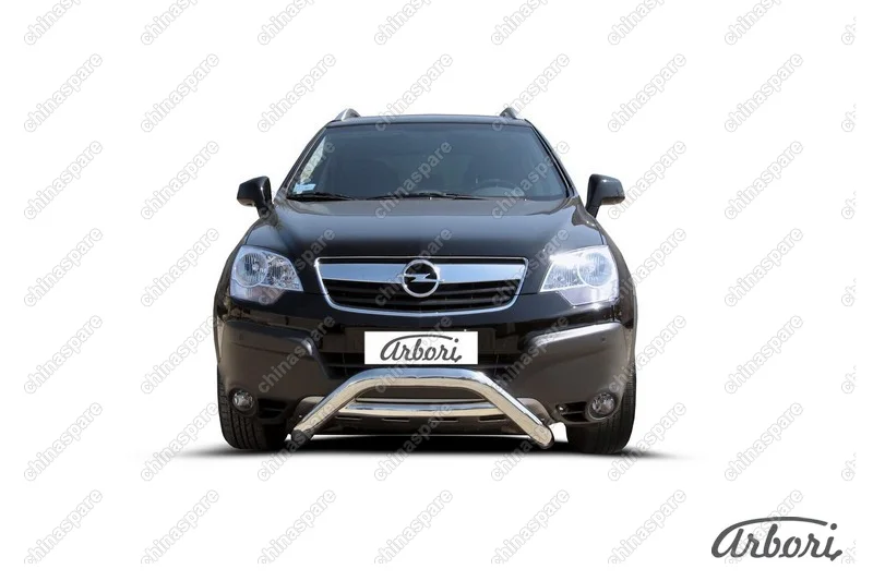 Кенгурятник d76 низкий Arbori нерж. сталь для Opel ANTARA 2006-2011