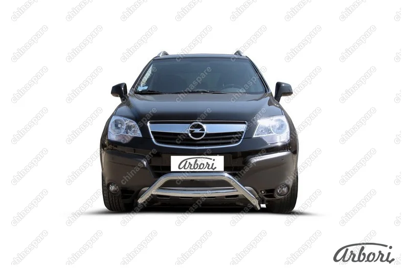 Кенгурятник d57 низкий Arbori нерж. сталь для Opel ANTARA 2006-2011