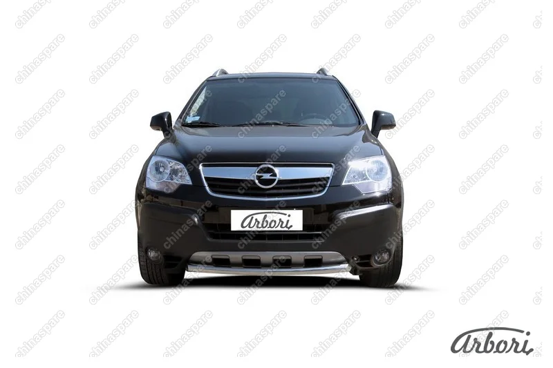 Защита переднего бампера d57 Arbori нерж. сталь для Opel ANTARA 2006-2011