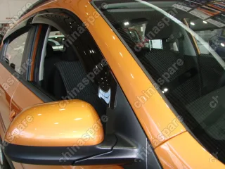 NLDSKIRIOH1732 Дефлекторы окон Kia Rio X-line 2017-, HB, 4ч, темный