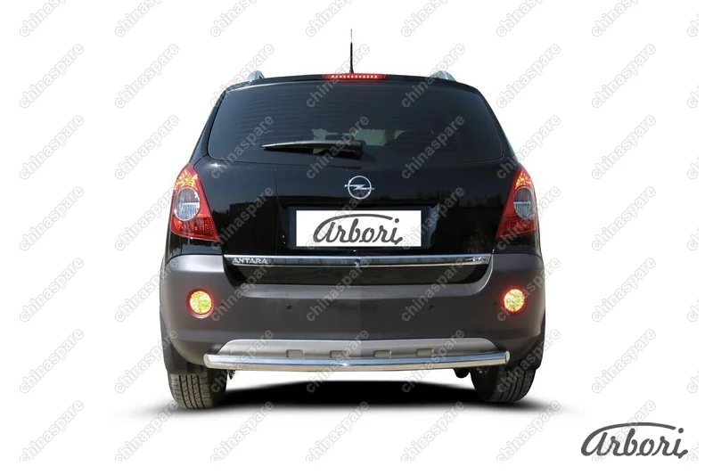 Защита заднего бампера d57 Arbori нерж. сталь для Opel ANTARA 2006-2011