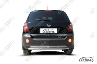 Защита заднего бампера d57 Arbori нерж. сталь для Opel ANTARA 2006-2011
