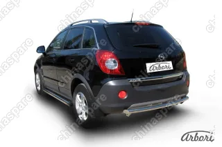 Защита заднего бампера d57 Arbori нерж. сталь для Opel ANTARA 2006-2011