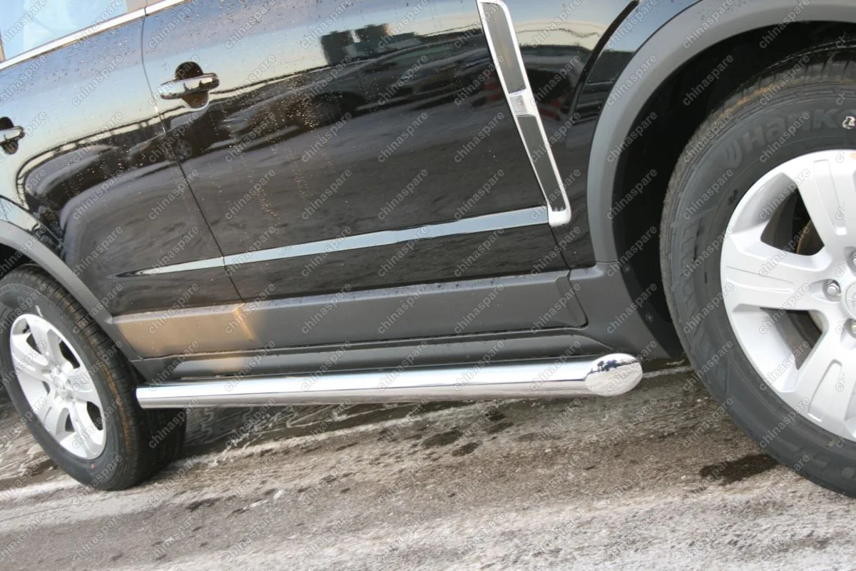 Пороги труба d 76 (компл 2шт) "Opel Antara" 2006-