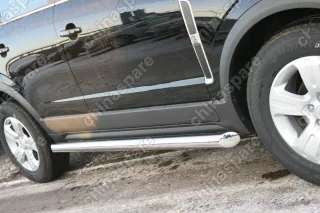 Пороги труба d 76 (компл 2шт) "Opel Antara" 2006-